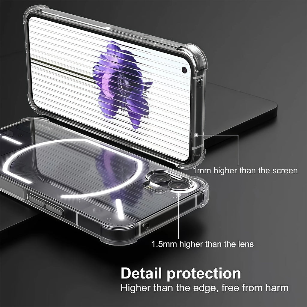 Clear Silicone Case for Nothing Phone 2a 3 3a 4a CMF 1 2 Pro Cover