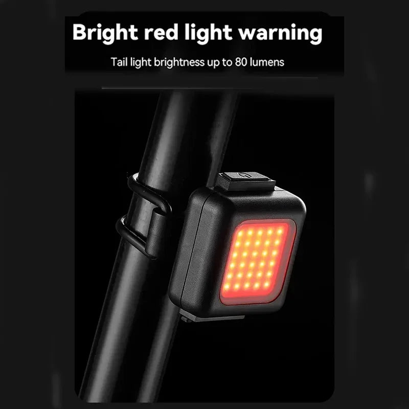 Rechargeable Bike Light Set Front & Rear USB Bicycle Lamp