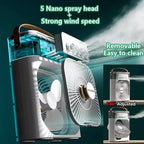 3-in-1 Portable Air Cooler Fan with Humidifier & LED Night Light