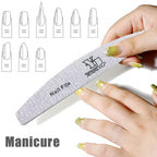 5Pcs Nail File Set Professional Grit Manicure Buffer Kit