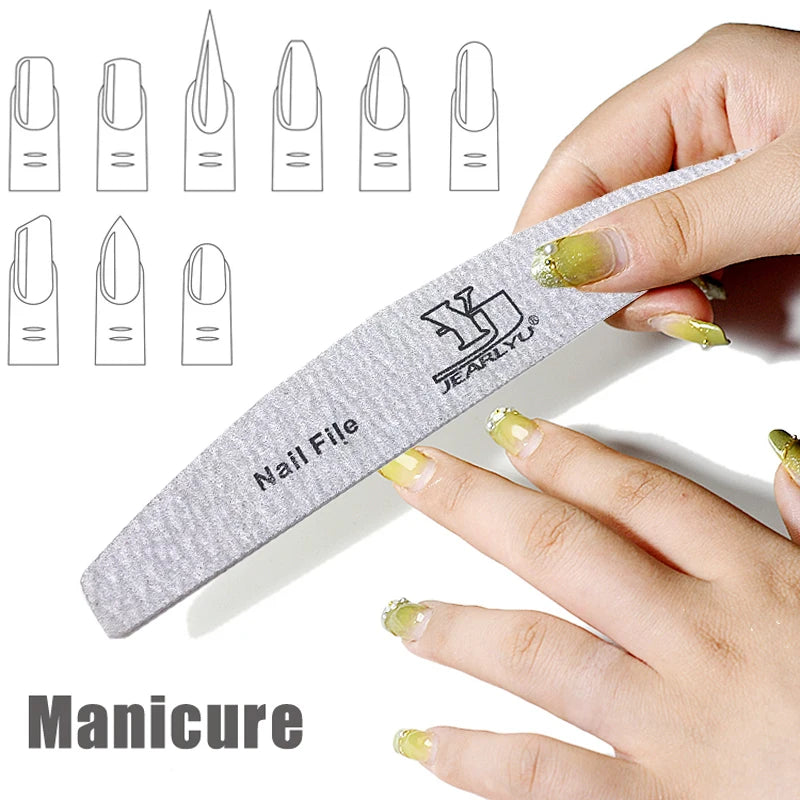 5Pcs Nail File Set Professional Grit Manicure Buffer Kit