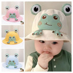 Korean Frog Bucket Hat Baby Sun Protection Summer Cap