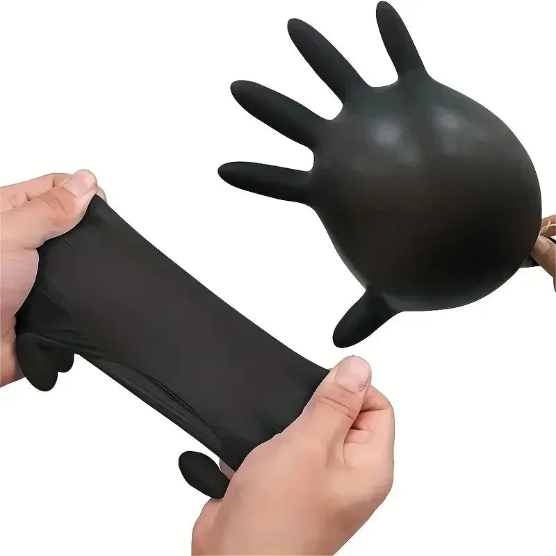 Black Nitrile Gloves Latex Free Disposable Gloves