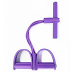 Pedal Resistance Bands 4 Tube Fitness Tensioner for Home Workout