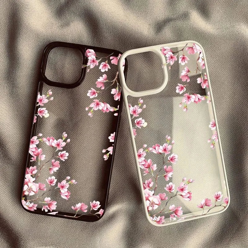 Pink Magnolia Flower Phone Case for iPhone 17 16 15 14 Pro Max Cover