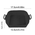 Air Fryer Silicone Liners Reusable Non-Stick Basket & Pizza Baking Tray