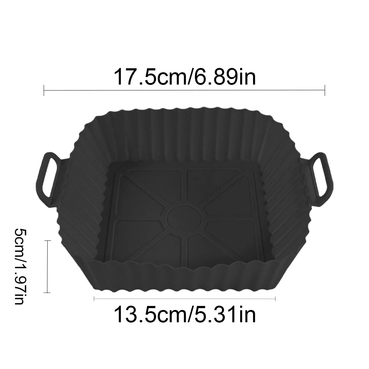 Air Fryer Silicone Liners Reusable Non-Stick Basket & Pizza Baking Tray