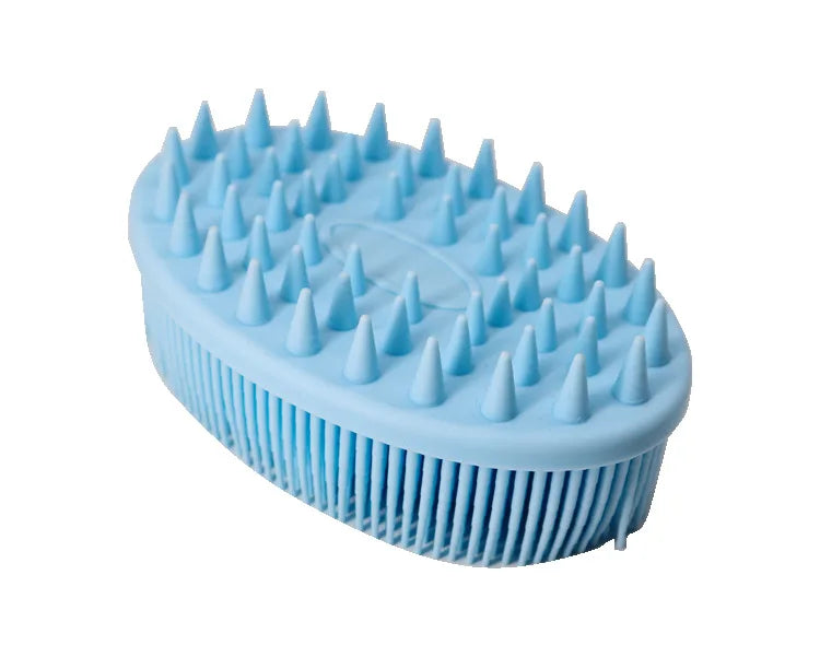 Baby Double-Sided Bath Brush Soft Silicone Hair & Body Brush