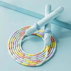 2.8M Bamboo Beaded Jump Rope PVC Segmented Skipping Rope for All Ages
