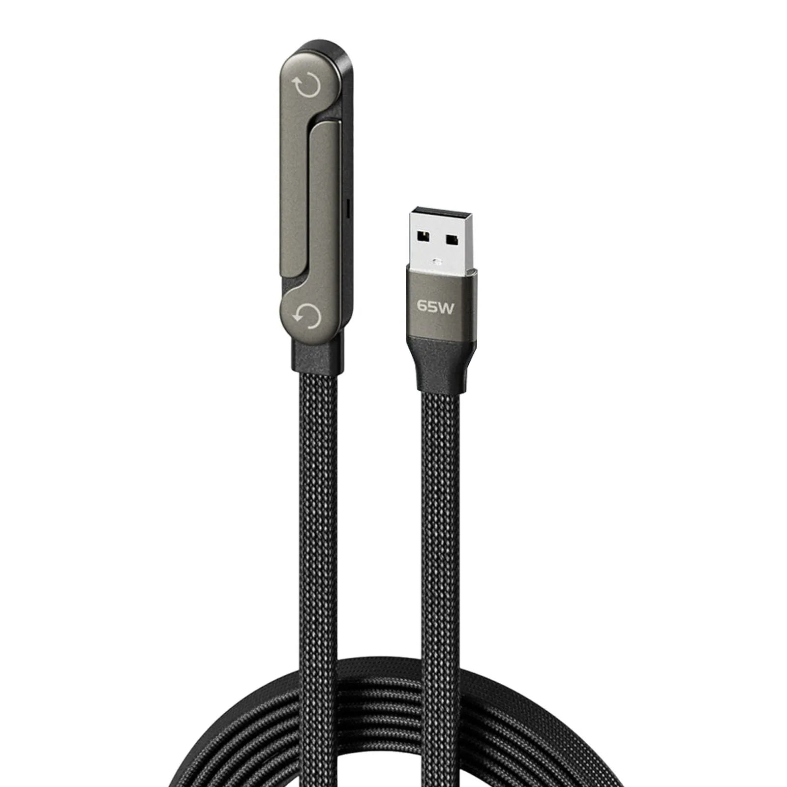 240W/65W Foldable Bracket Data Cable with Braided Cable Fast Charging Cord for iPhone 17