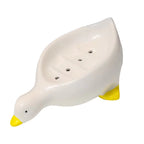 Cute Duck Soap Tray – Self Draining Soap Holder for Bathroom & Kitchen