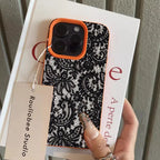 Black Lace Personalized Phone Case for iPhone 17 16 15 14 13 Pro Max