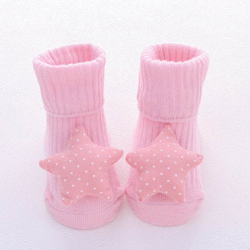 Baby Anti-Slip Socks UK – Cute Bow & Lion Toddler Slippers