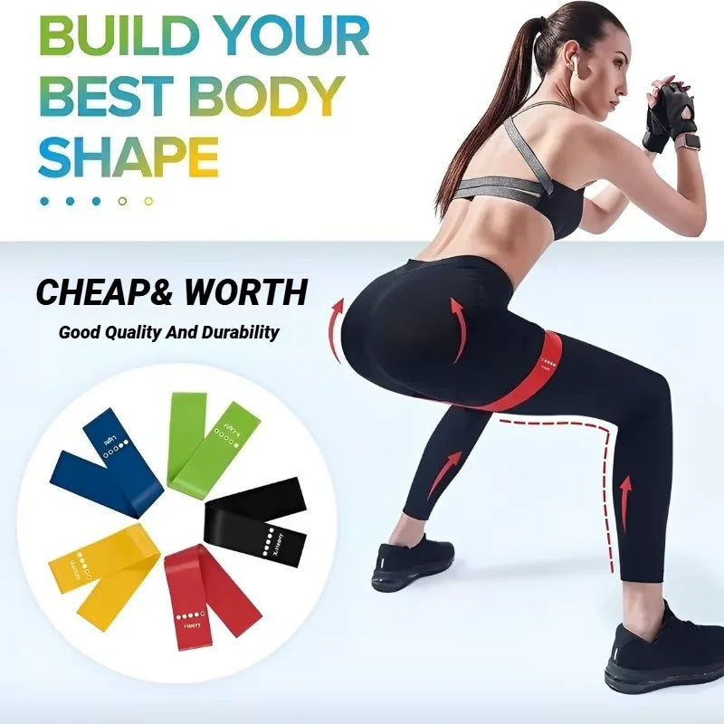 7Pcs TPE Resistance Bands Set for Home Gym and Booty Workout Secondary image