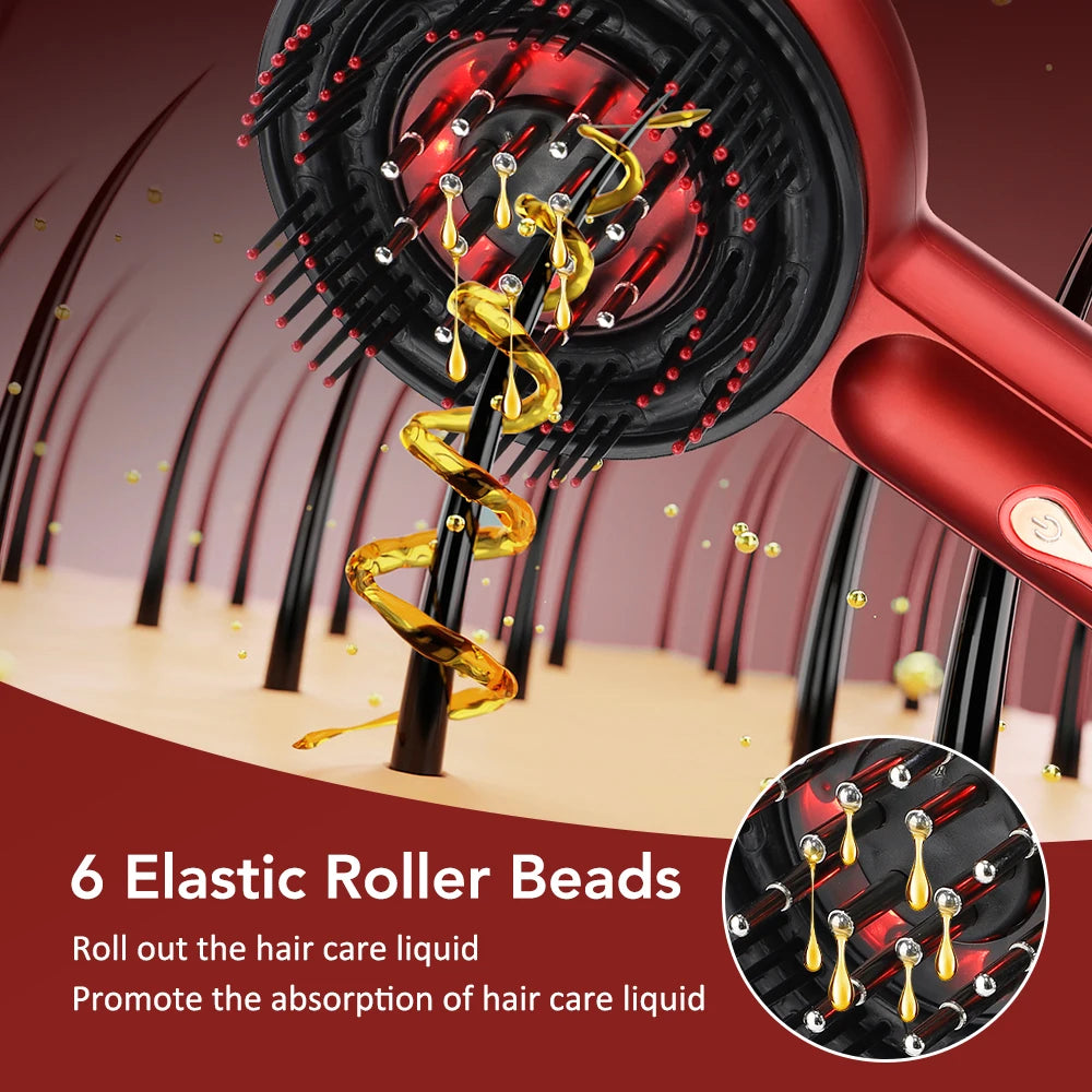 Scalp Oil Applicator | Red Light Massage Comb