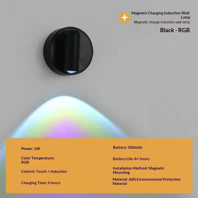 Magnetic Rechargeable LED Wall Light Wireless Lamp