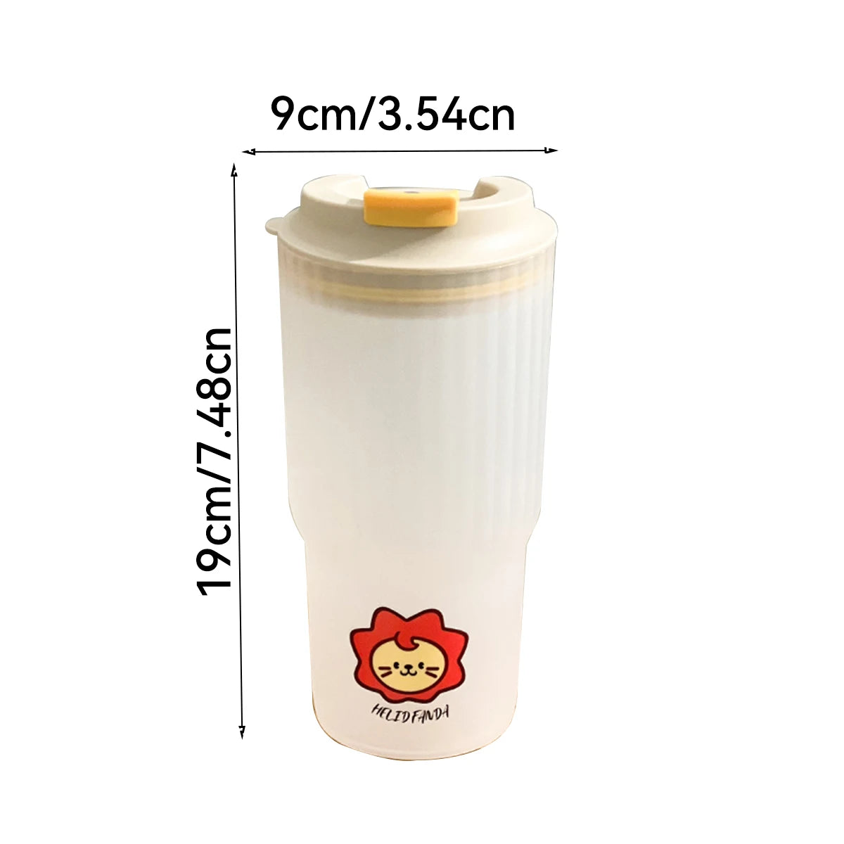 WORTHBUY Cute Bear Water Cup Leak Proof Portable Travel Tumbler