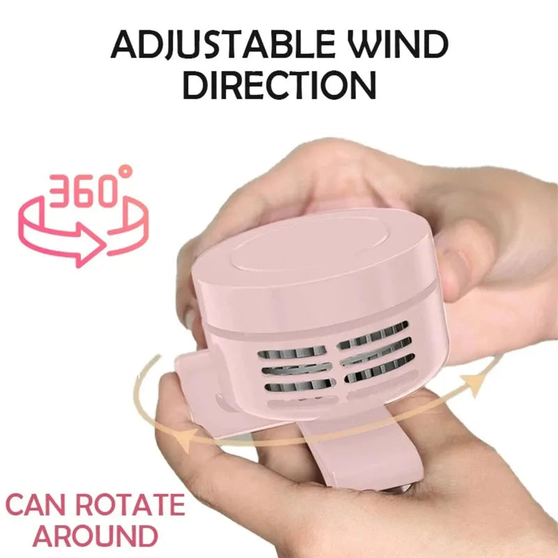 Clip-On Portable Fan UK Ultra-Quiet Mini Personal Fan