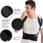 Adjustable Full Back Support Brace Shoulder Straightener Belt