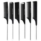 Rat Tail Comb | Fine Tooth Stainless Steel Salon Comb