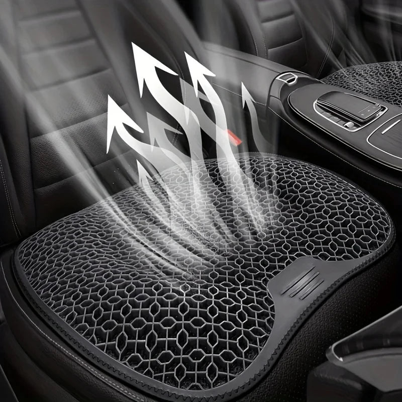 Honeycomb Gel Seat Cushion Ergonomic Breathable Washable Car Office