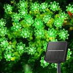 Solar Lotus Flower Fairy Lights Outdoor Garden Decor