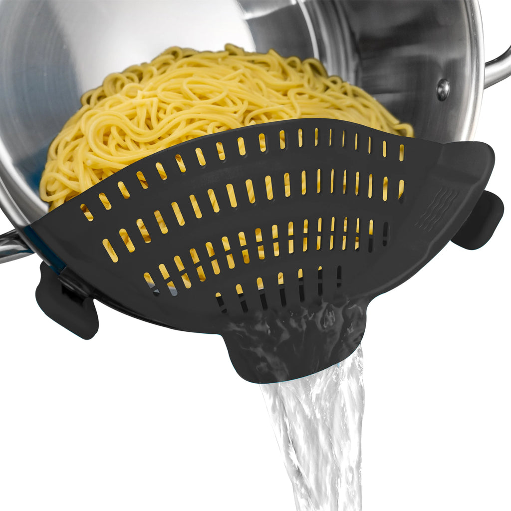 Silicone Pot Strainer Clip-On – Adjustable Kitchen Strainer for Pots & Pans