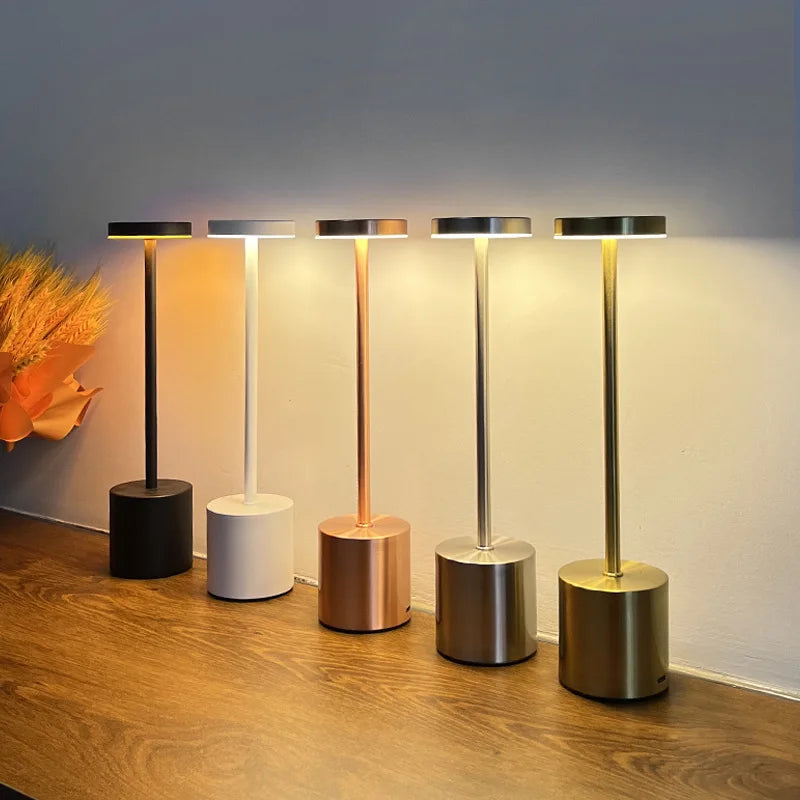 Rechargeable LED Table Lamp for Bedroom & Restaurant Décor