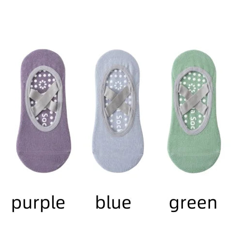 Women Yoga Socks Silicone Anti Slip Grip Pilates Ballet Breathable