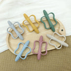 Baby Silicone Teether with Easy-Grip Handles BPA Free