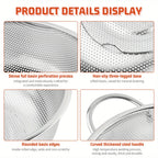 Stainless Steel Mesh Strainer Fine Colander Set