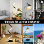 LED Spiral Dimmable Table Lamp for Bedroom & Office