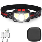 8 Modes LED Motion Sensor Headlamp COB Head Light