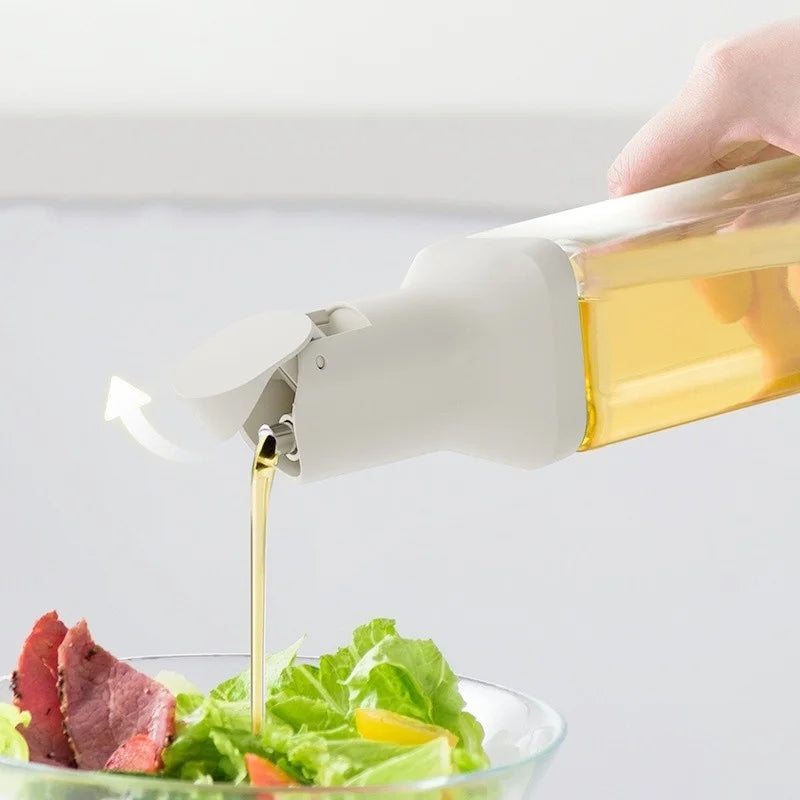 500ML Glass Oil Bottle Leakproof Olive Oil & Condiment Dispenser Container