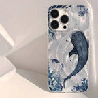 Ocean Shark Whale Shockproof Case for iPhone 17 16 15 14 13 Pro Max