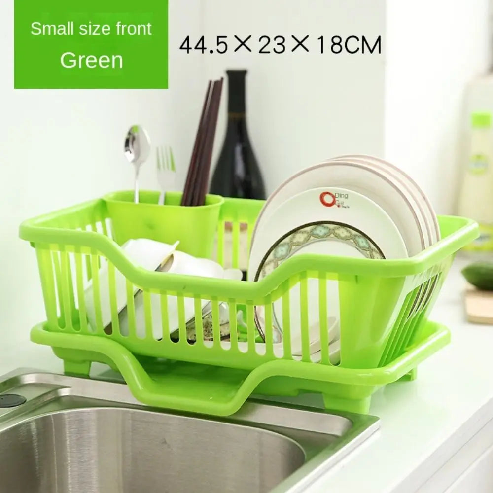 Kitchen Dish Drying Rack Countertop Utensil & Dinnerware Organizer