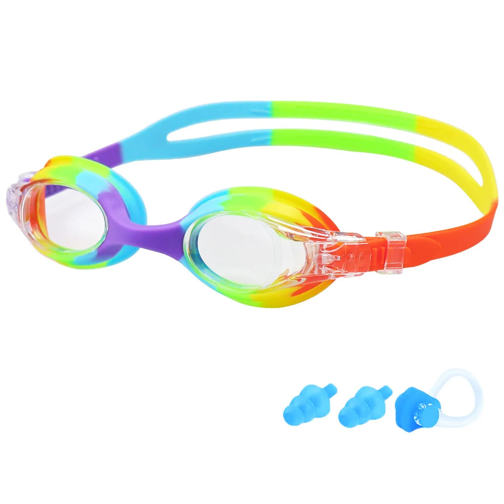 Kids Swimming Goggles Anti-Fog UV Protection Ages 3-14