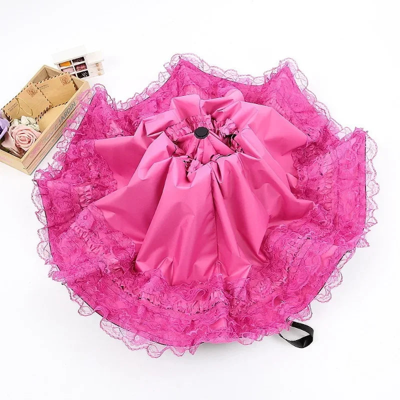 Buy Vintage Lace Gothic Parasol UV Protection