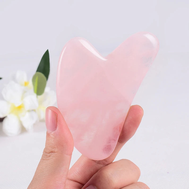 Natural Stone Gua Sha Face Scraping Jade Skin Firming Roller