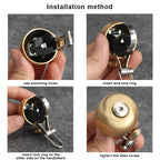 Retro Steel & Copper Bicycle Bell Loud Classic Bike Handlebar Bell