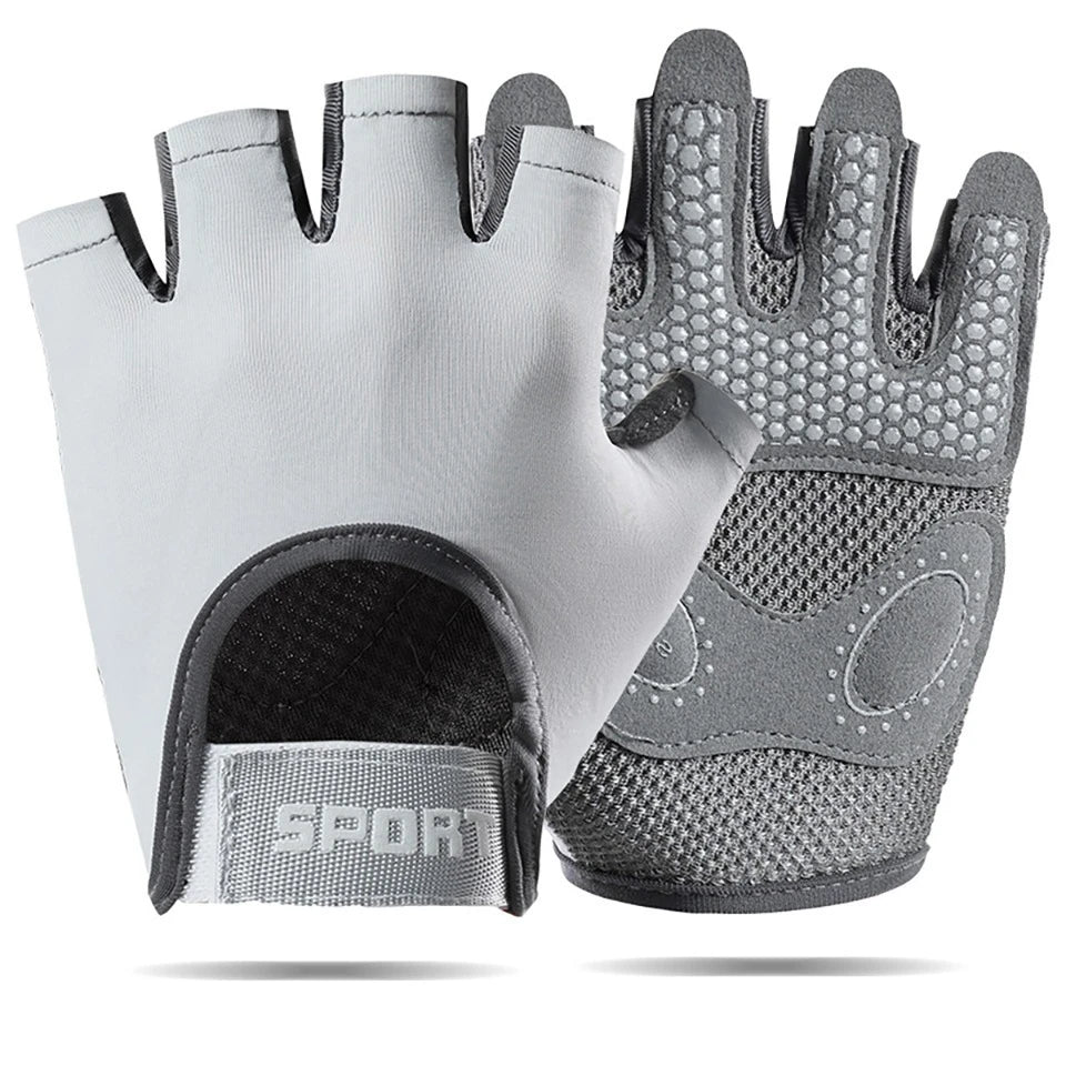 Cycling Gloves Half Finger Anti Slip Breathable Gym MTB Fitness