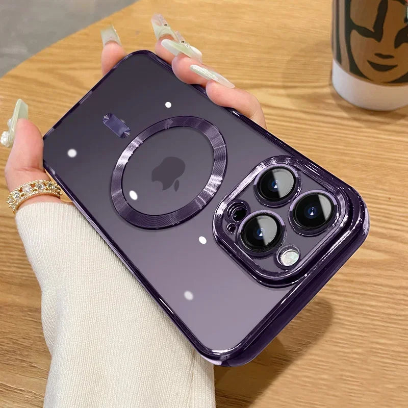 Luxury MagSafe Magnetic Case for iPhone 17 16 15 14 13 12 11 Pro Max
