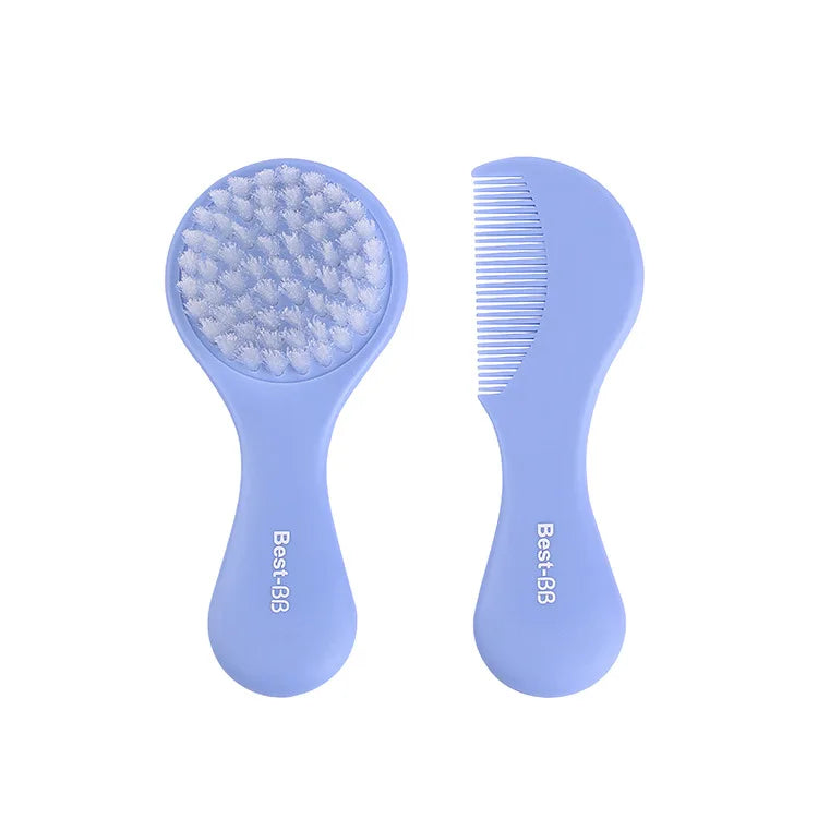 Baby Comb & Brush Set Soft Bristle Hair Brush for Newborns