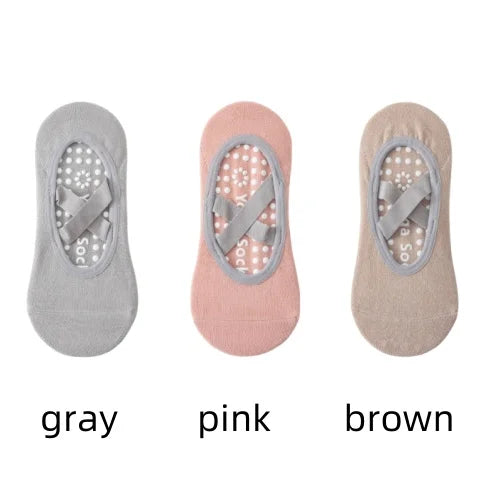 Women Yoga Socks Silicone Anti Slip Grip Pilates Ballet Breathable