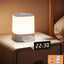 Smart LED Night Light with Clock USB Rechargeable Lamp