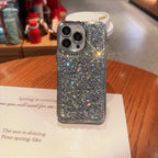 Luxury Glitter Diamond Silicone Case for iPhone 17 16 15 14 13 Pro Max