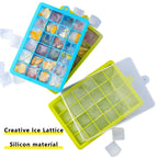 Large Silicone Ice Cube Tray Jumbo Square Ice Maker Mold (4–24 Grid)