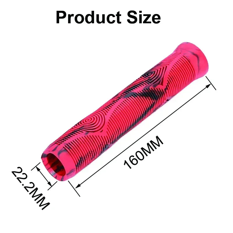 160mm MTB Handlebar Grips Extended Anti-Slip Shockproof Rubber