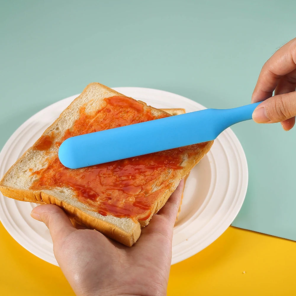 Food Grade Silicone Cake Scraper Heat Resistant Long Baking Spatula Tool