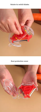 3 in 1 Fruit & Vegetable Peeler – Stainless Steel Multifunction Kitchen Tool